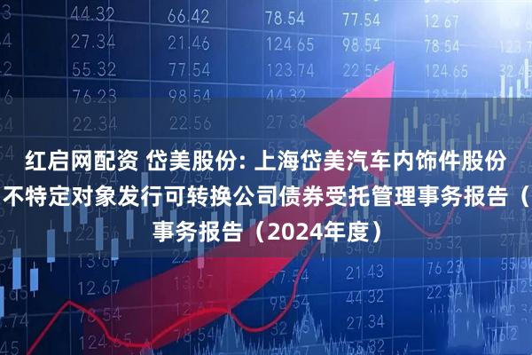 红启网配资 岱美股份: 上海岱美汽车内饰件股份有限公司向不特定对象发行可转换公司债券受托管理事务报告（2024年度）